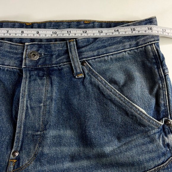 G-Star Raw Mens 5620 3D Tapered Jeans Blue Pockets Medium Wash Button Fly 33x34 - Picture 8 of 12